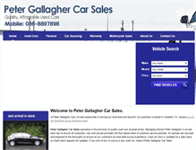Tablet Screenshot of petergallaghercarsales.ie